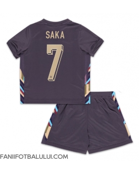 Anglia Bukayo Saka #7 Echipament de Fotbal Replică European 2024 Copii Deplasare (+ Șorturi)